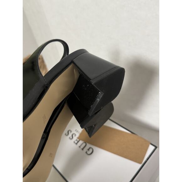 Guess Women’s Zanda Block Heel Slingback Shoes Black Size 7.5 M NWB - Picture 8 of 10
